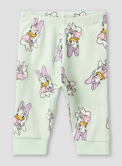 Disney Cotton Round Neck Long Sleeves Pyjama Set with Daisy Duck Print-baby-girls-clothing-nightwear-pyjamasets-image-4