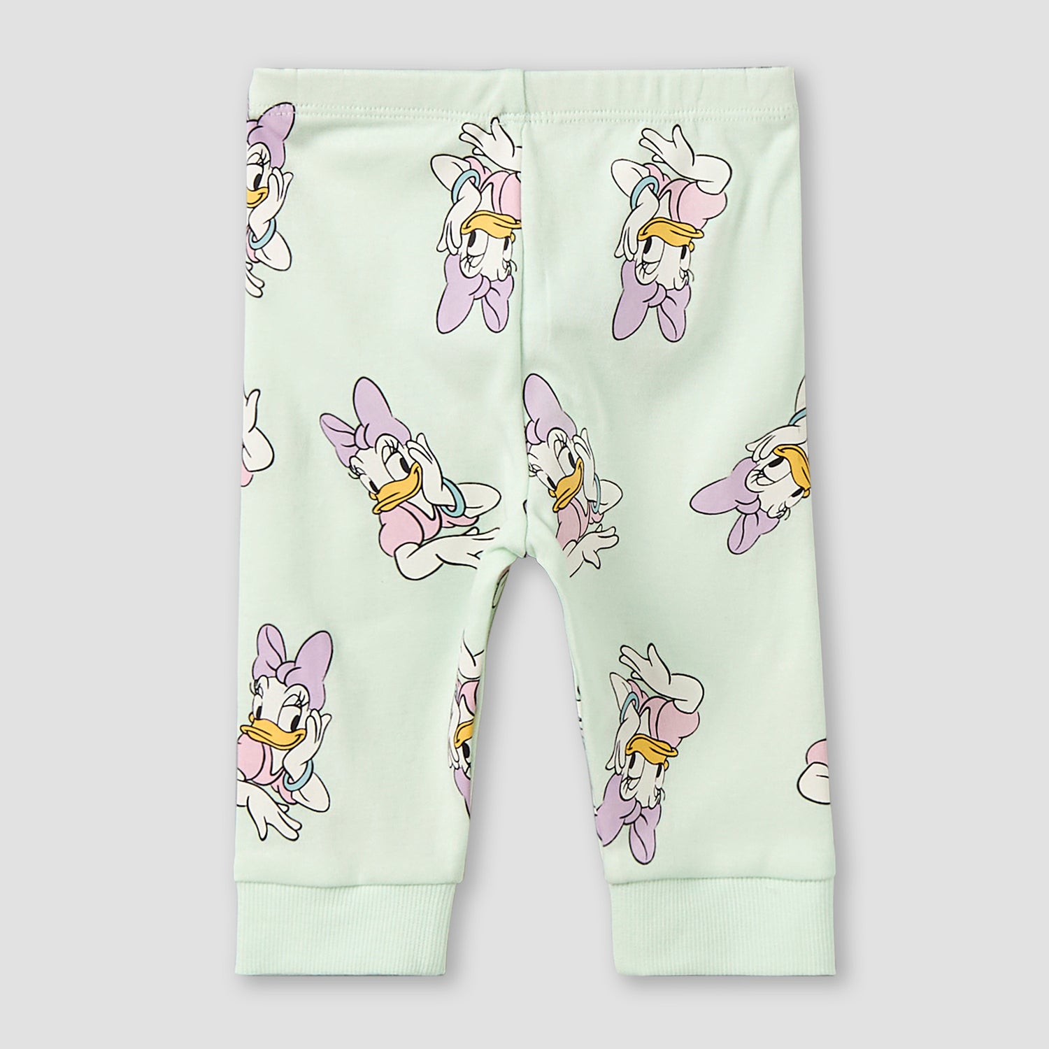 Disney Cotton Round Neck Long Sleeves Pyjama Set with Daisy Duck Print