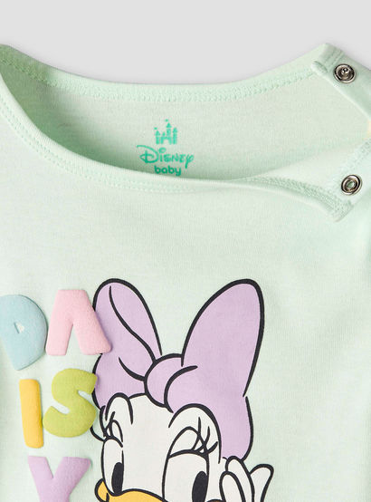 Disney Cotton Round Neck Long Sleeves Pyjama Set with Daisy Duck Print-baby-girls-clothing-nightwear-pyjamasets-image-7