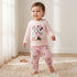 Disney Cotton Round Neck Long Sleeves Pyjama Set with Minnie Mouse and Daisy Duck Print - Pink / 12-18 mths