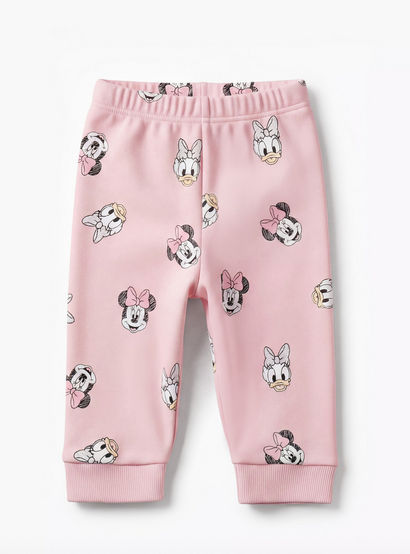 Disney Cotton Round Neck Long Sleeves Pyjama Set with Minnie Mouse and Daisy Duck Print-baby-girls-clothing-nightwear-pyjamasets-image-4