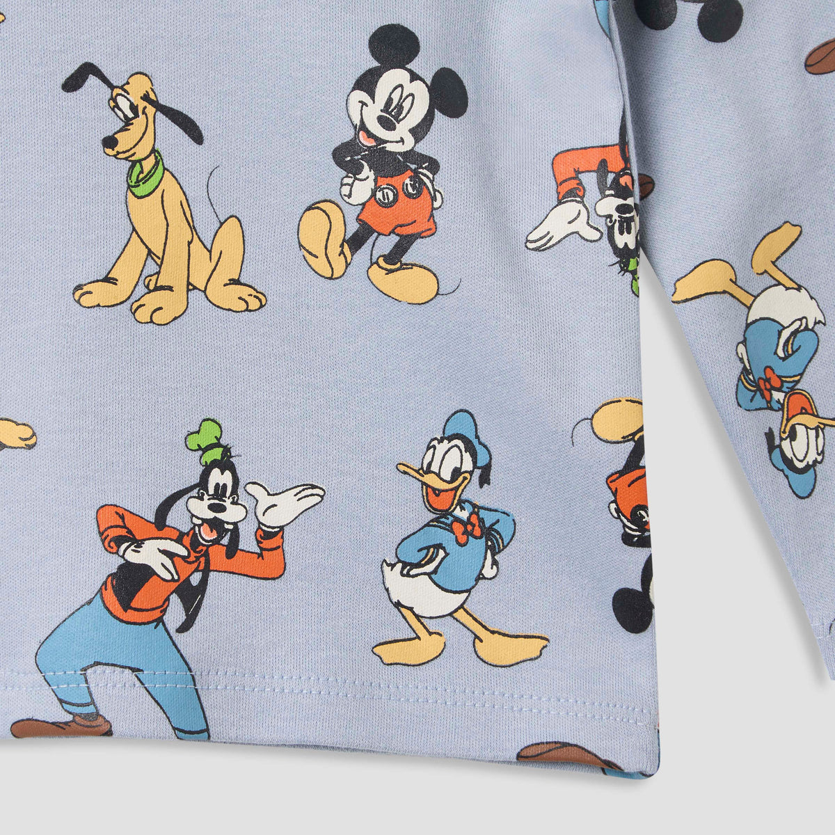 Disney Mickey Mouse and Friends Print T-shirt and Pyjama Set