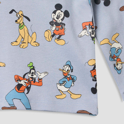 Disney Mickey Mouse and Friends Print T-shirt and Pyjama Set