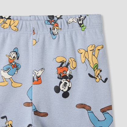 Disney Mickey Mouse and Friends Print T-shirt and Pyjama Set