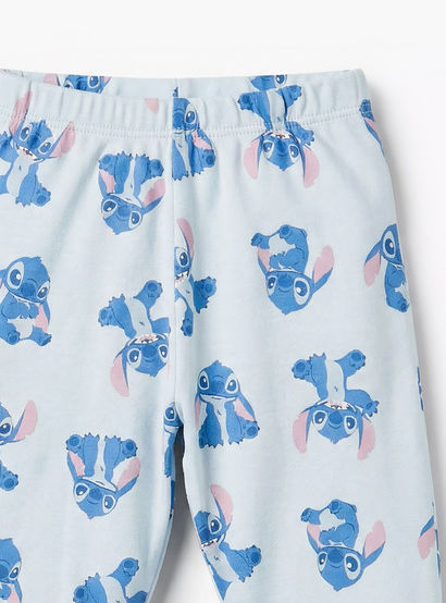Disney Cotton Round Neck Long Sleeves Pyjama Set with Stitch Print-baby-boys-clothing-nightwear-pyjamasets-image-6