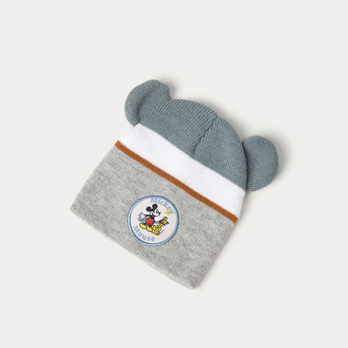 Disney Mickey and Friends Print Beanie Cap with Gloves