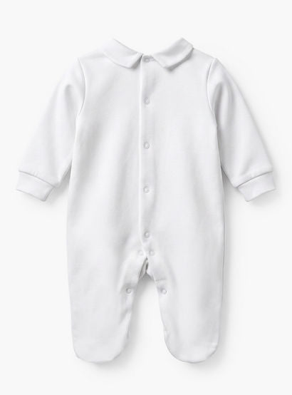 Disney Cotton Collared Long Sleeves Sleepsuit with Pleated Design-baby-boys-clothing-nightwear-sleepsuits-image-2