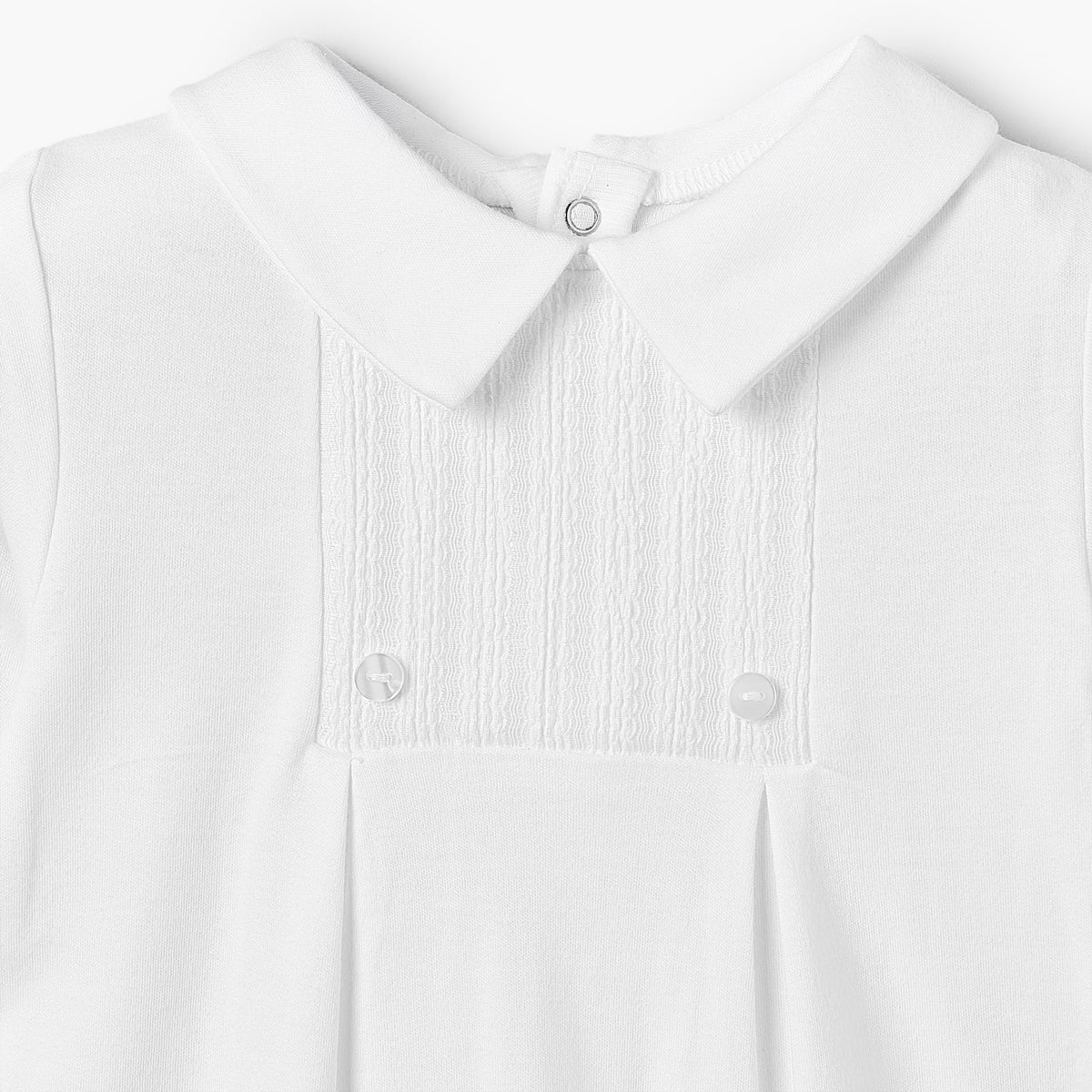Disney Cotton Collared Long Sleeves Sleepsuit with Pleated Design