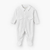 Giggles Cotton Collared Long Sleeves Sleepsuit with Snap Button Closure-undefined-image-1