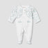 Giggles Cotton Crew Neck Long Sleeve Sleepsuit with Floral Embroidery