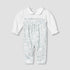 Giggles Peter Pan Collar Long Sleeves Sleepsuit with Smock Design
