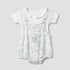 Giggles Ruffle Neck Short Sleeves T-shirt and Dungaree Set with Print - Multicolour / 12-18 mths