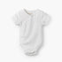 Giggles V-neck Short Sleeves Bodysuit with Snap Button Closure - White / 12-18 mths