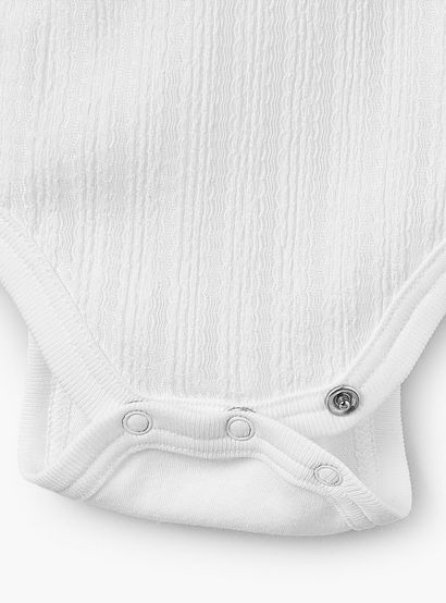 Giggles V-neck Short Sleeves Bodysuit with Snap Button Closure-baby-boys-clothing-bodysuits-image-4