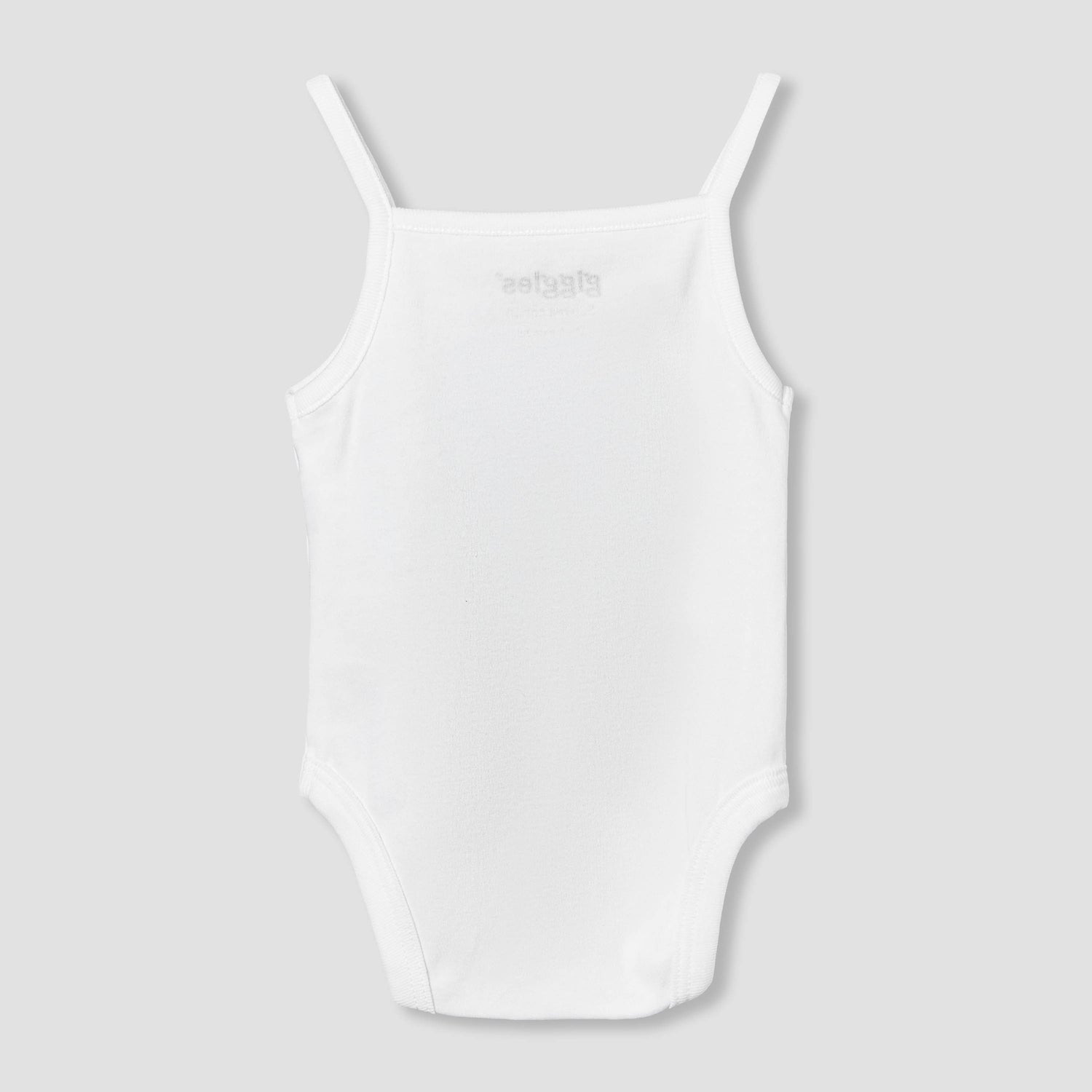 Giggles Square Neck Strappy Bodysuit with Floral Embroidery