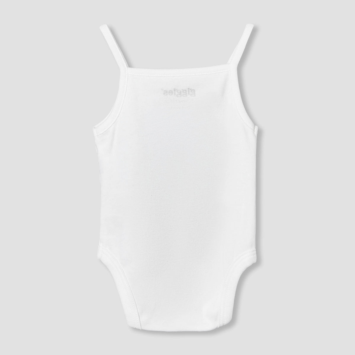 Giggles Square Neck Strappy Bodysuit with Floral Embroidery