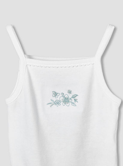 Giggles Square Neck Strappy Bodysuit with Floral Embroidery-baby-girls-clothing-bodysuits-image-4