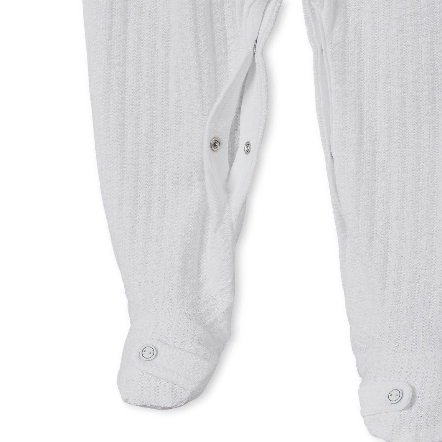 Giggles Cotton Round Neck Long Sleeves Sleepsuit with Ribbed Design