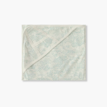 Giggles Receiving Blanket with Lace