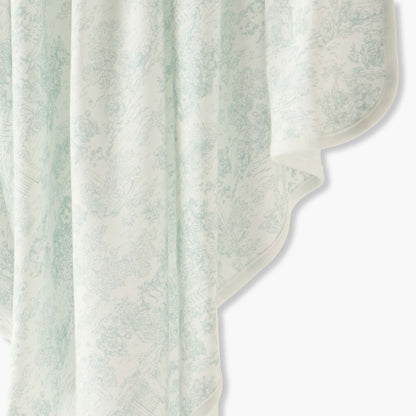 Giggles Receiving Blanket with Lace