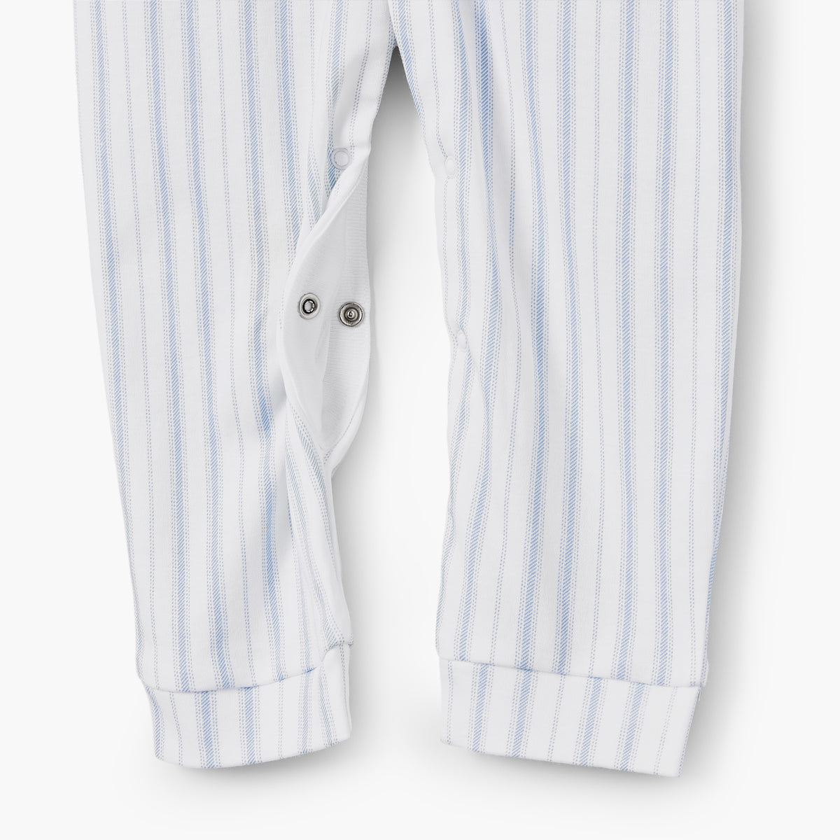 Giggles Cotton Sailor Collar Long Sleeves Sleepsuit with Stripes