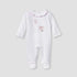 Giggles Embroidered Sleepsuit with Long Sleeves and Button Closure