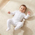 Giggles Embroidered Sleepsuit with Long Sleeves and Button Closure - 9-12 MTHS