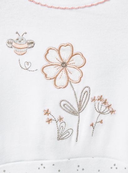 Giggles Embroidered Sleepsuit with Long Sleeves and Button Closure-baby-girls-clothing-nightwear-sleepsuits-image-6