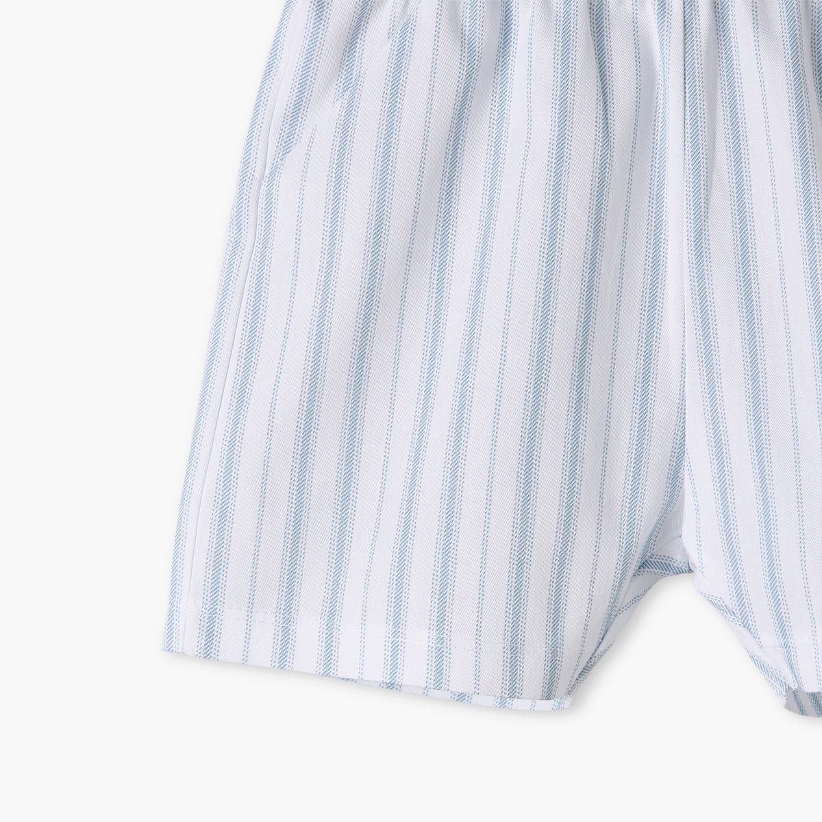Giggles Cotton Collared Short Sleeves Shorts Set with Stripes