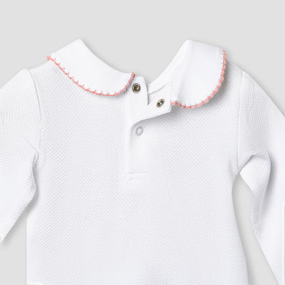 Giggles Embroidered T-shirt and Pyjama Set