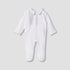 Giggles Printed Sleepsuit with Long Sleeves and Button Closure - White / 9-12 mths