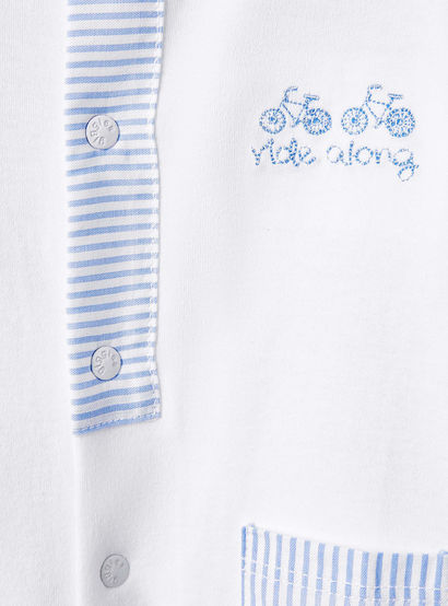 Giggles Striped Sleepsuit with Long Sleeves and Button Closure-baby-boys-clothing-nightwear-sleepsuits-image-5