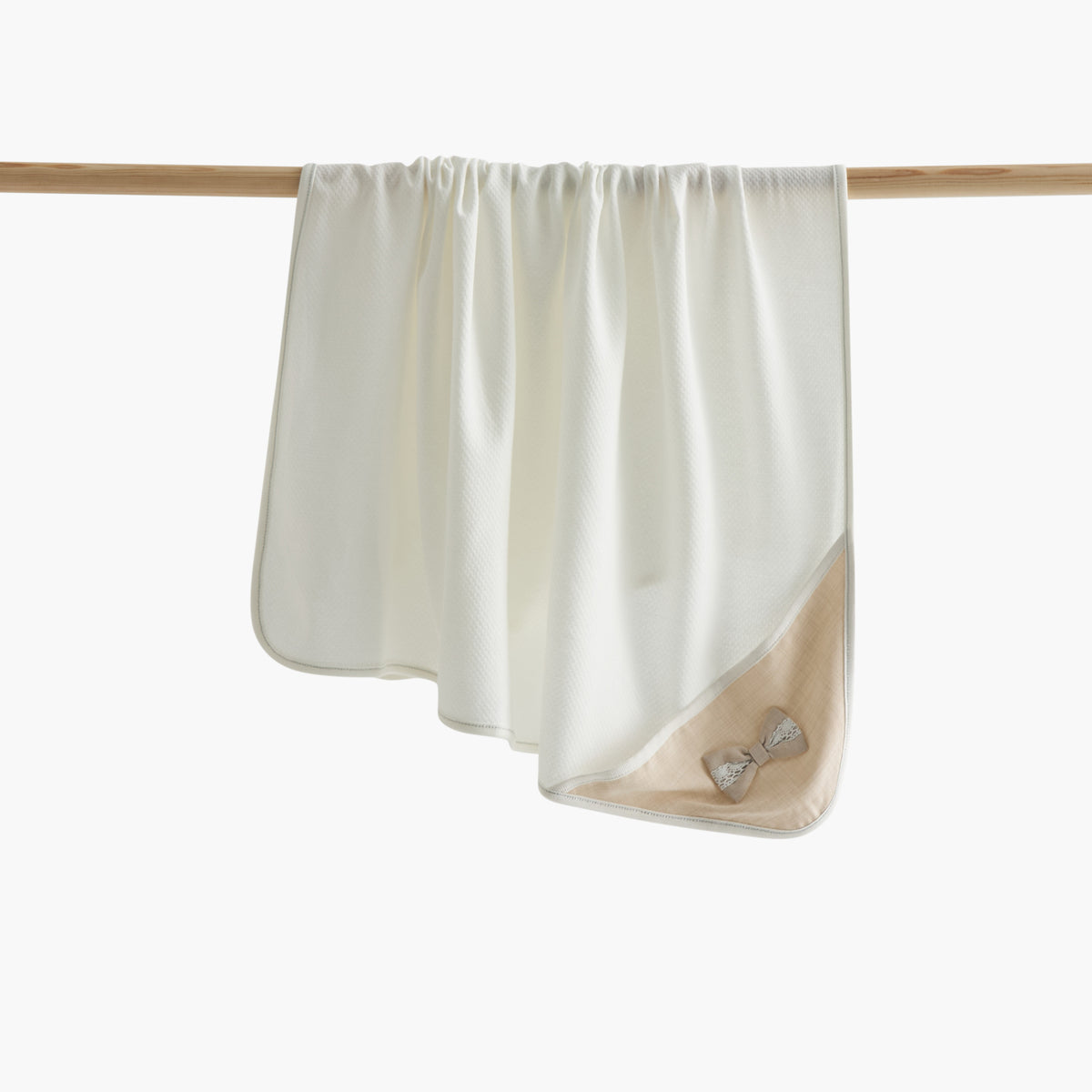 Giggles Textured Hooded Receiving Blanket - 70x70 cm