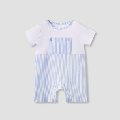 Giggles Striped Romper