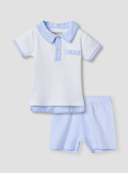 Giggles Striped T-shirt and Shorts Set-baby-boys-clothing-nightwear-pyjamasets-image-1