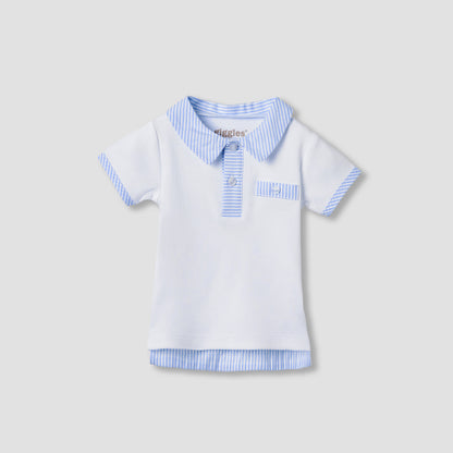 Giggles Striped T-shirt and Shorts Set