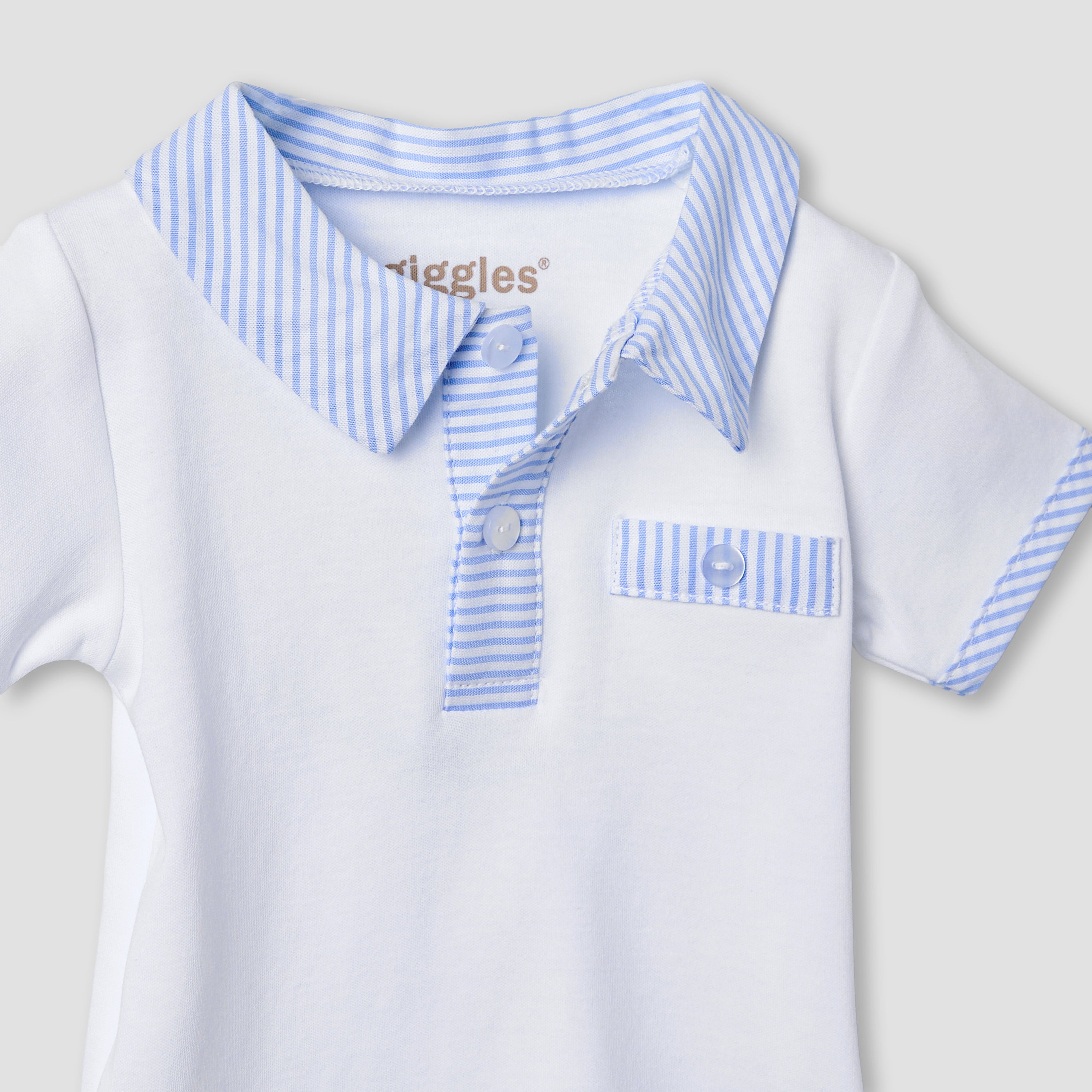 Giggles Striped T-shirt and Shorts Set