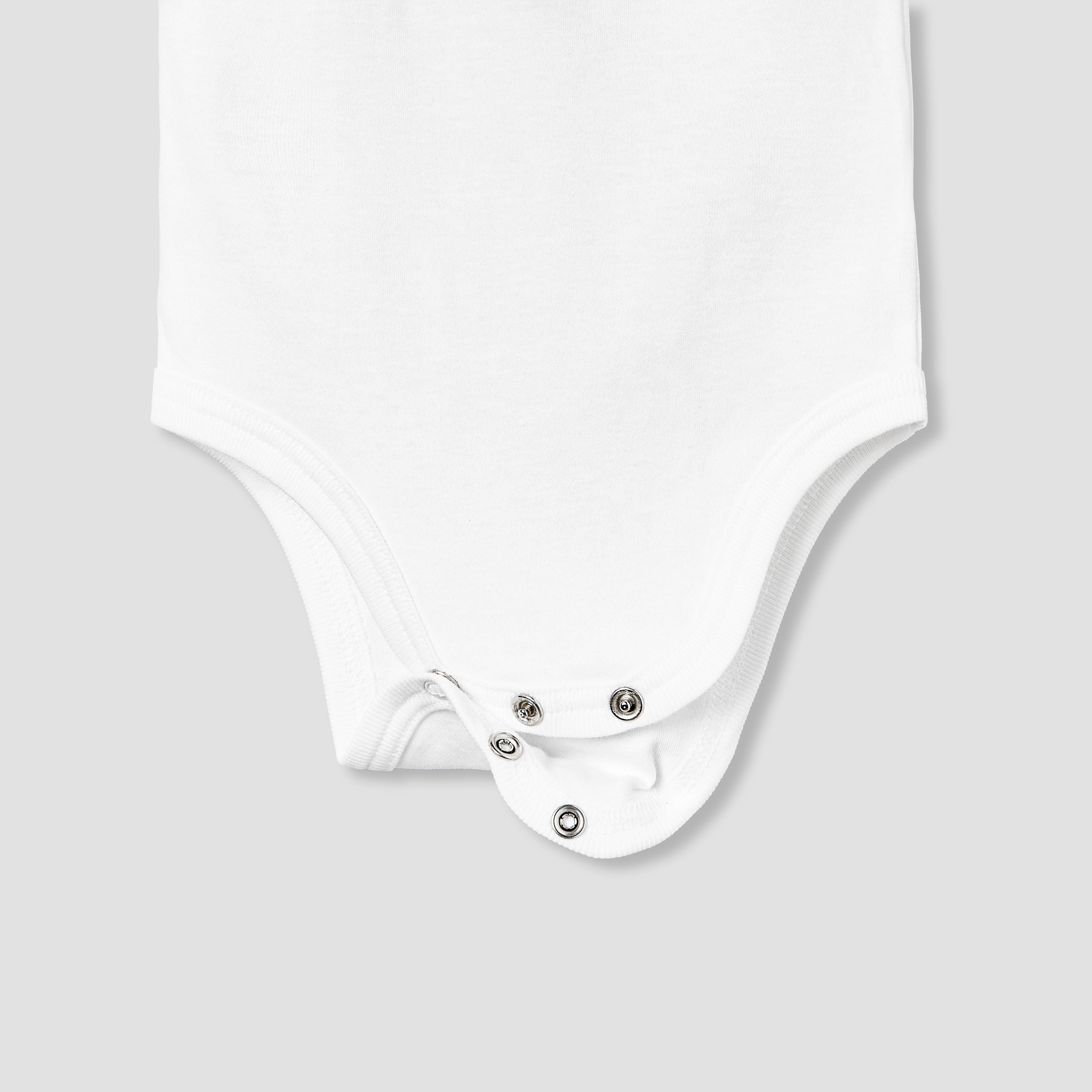 Giggles Round Neck Sleeveless Bodysuit with Snap Button Closure