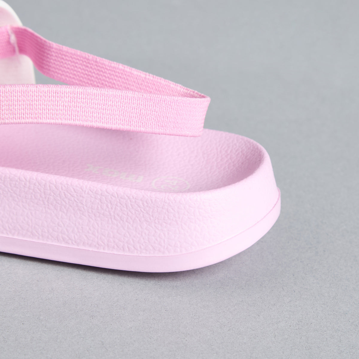 Cat Embossed Slides with Elastic Strap