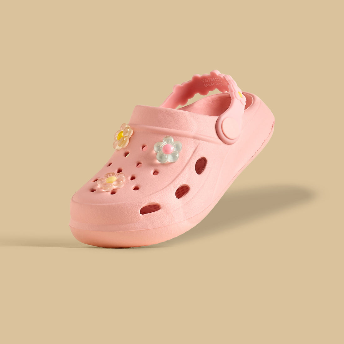 Floral Jibbitz Embellished Clogs with Backstrap
