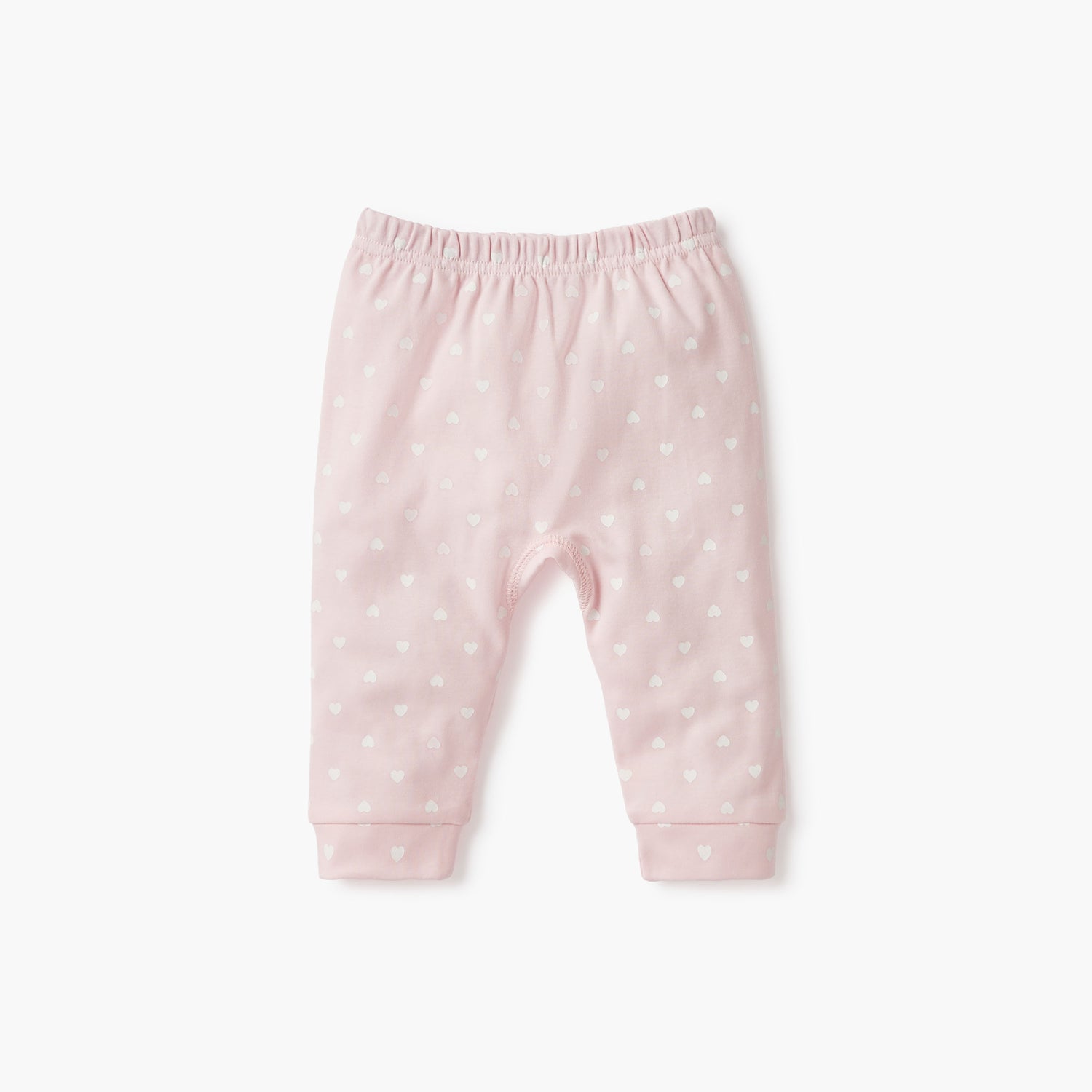 Giggles Bunny Applique T-shirt and Heart Print Pyjama Set