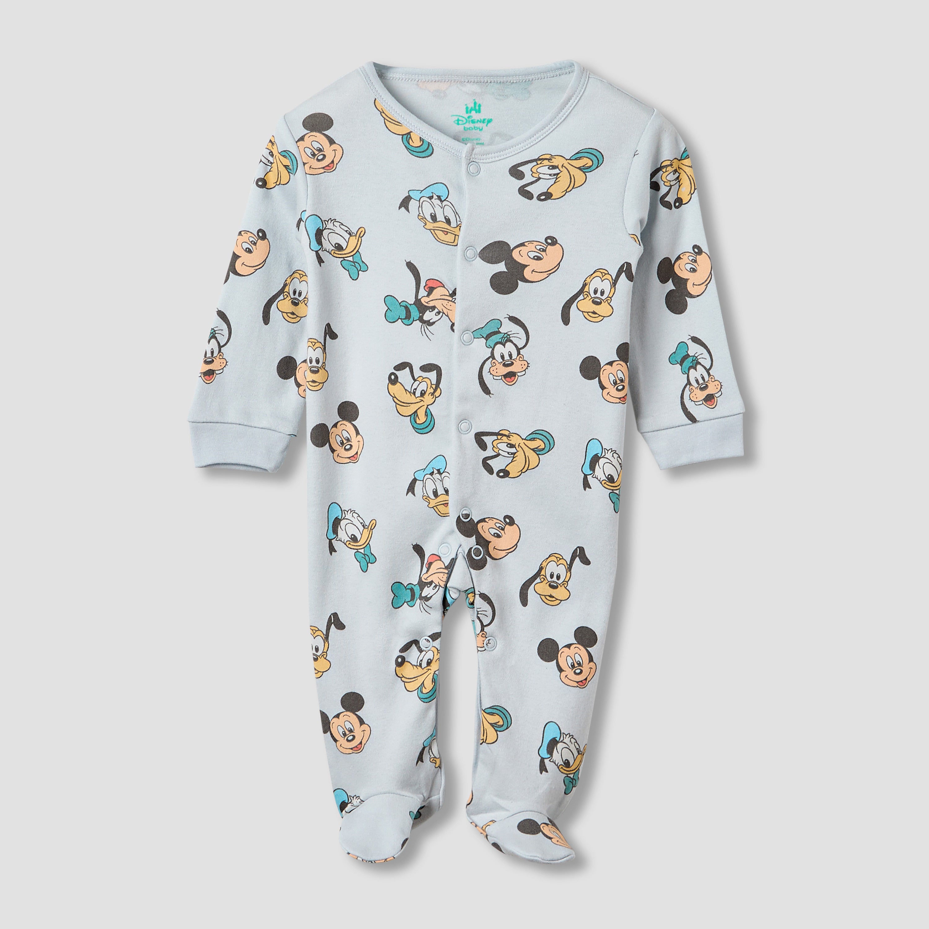 Disney Mickey Mouse and Friends Print Sleepsuit - Set of 2