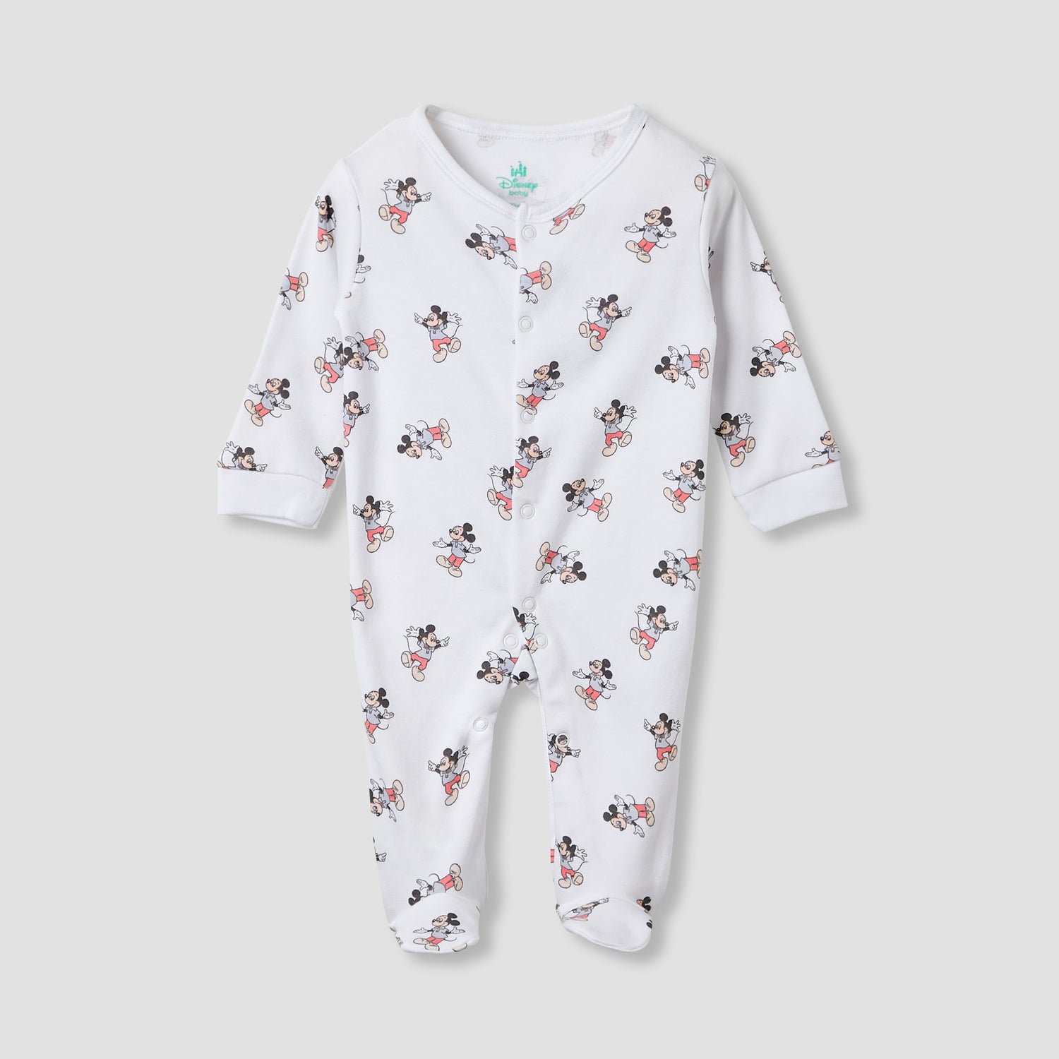 Disney Mickey Mouse and Friends Print Sleepsuit - Set of 2