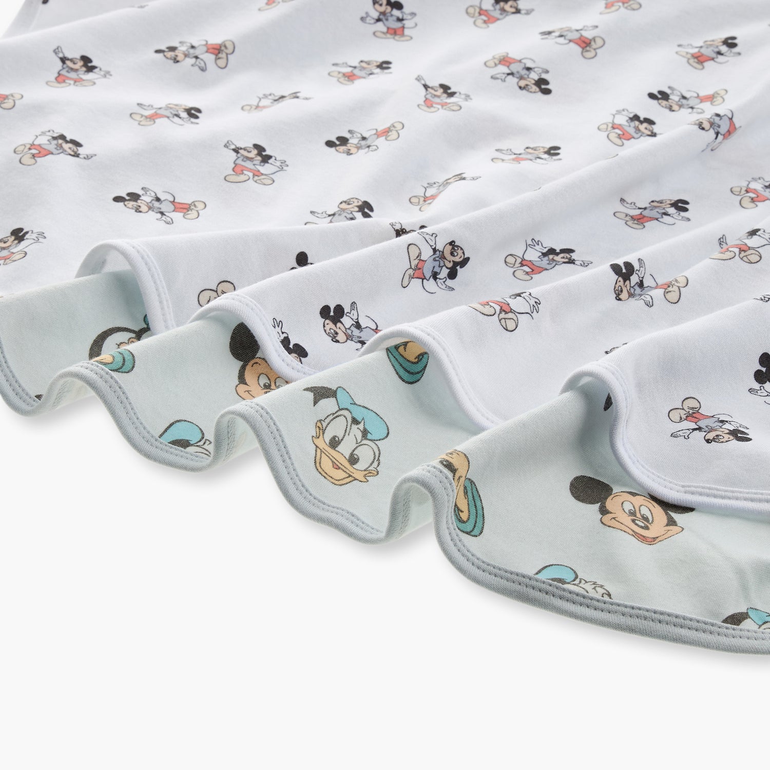 Disney Mickey Mouse Print Receiving Blanket - Set of 2