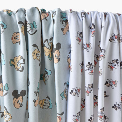 Disney Mickey Mouse Print Receiving Blanket - Set of 2