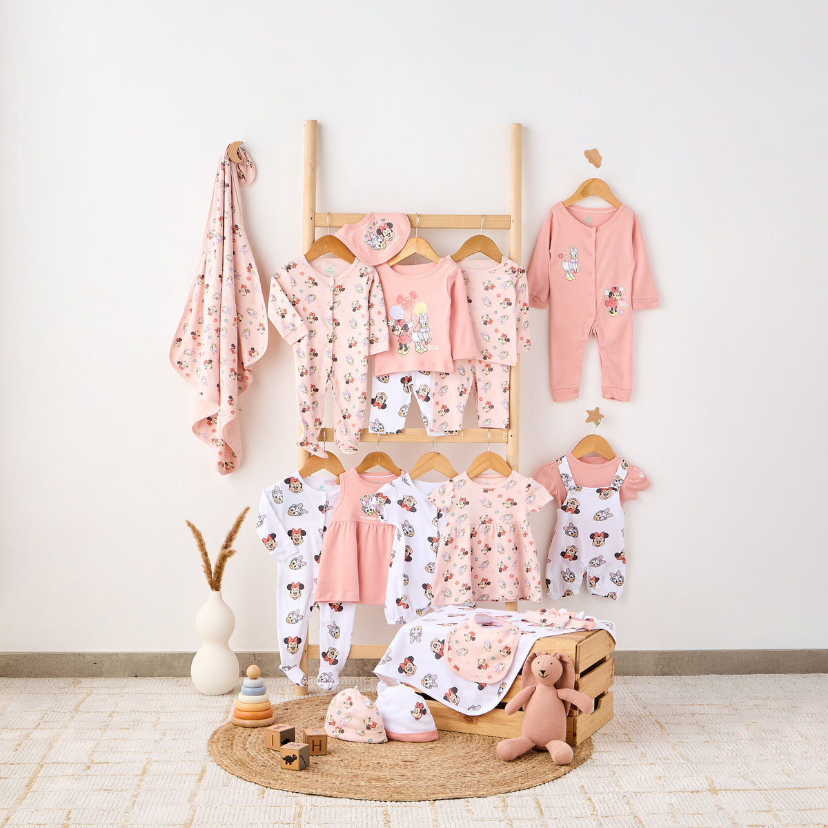 Disney Minnie Mouse and Daisy Duck Print Sleepsuit - Set of 2