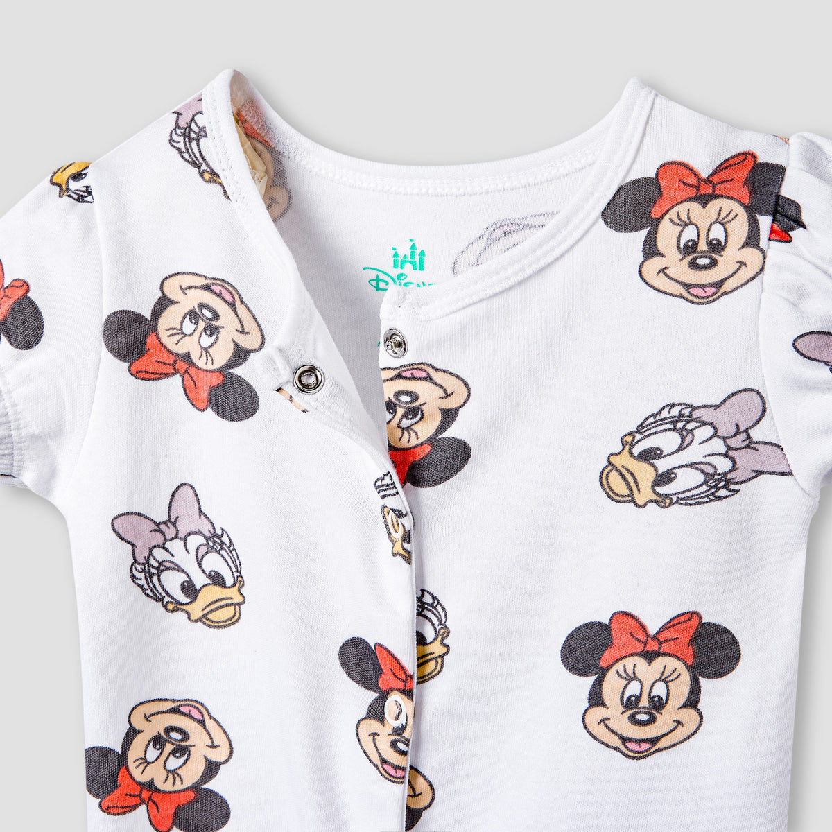 Disney Minnie Mouse and Daisy Duck Print Romper and Sleepsuit