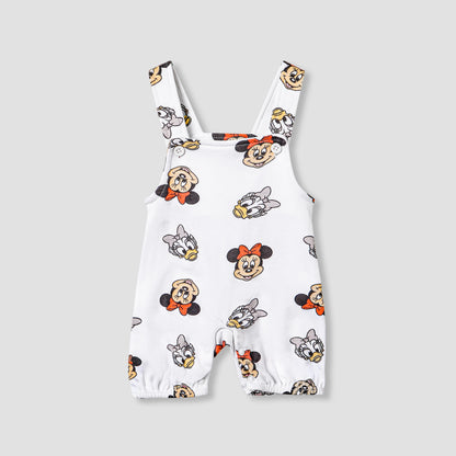 Disney Minnie Mouse and Daisy Duck Print Dungaree and T-shirt Set
