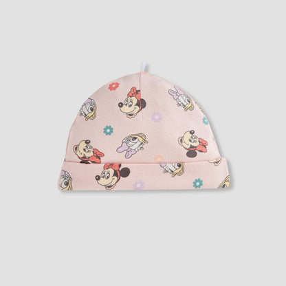 Disney Minnie Mouse Print Beanie Cap - Set of 2