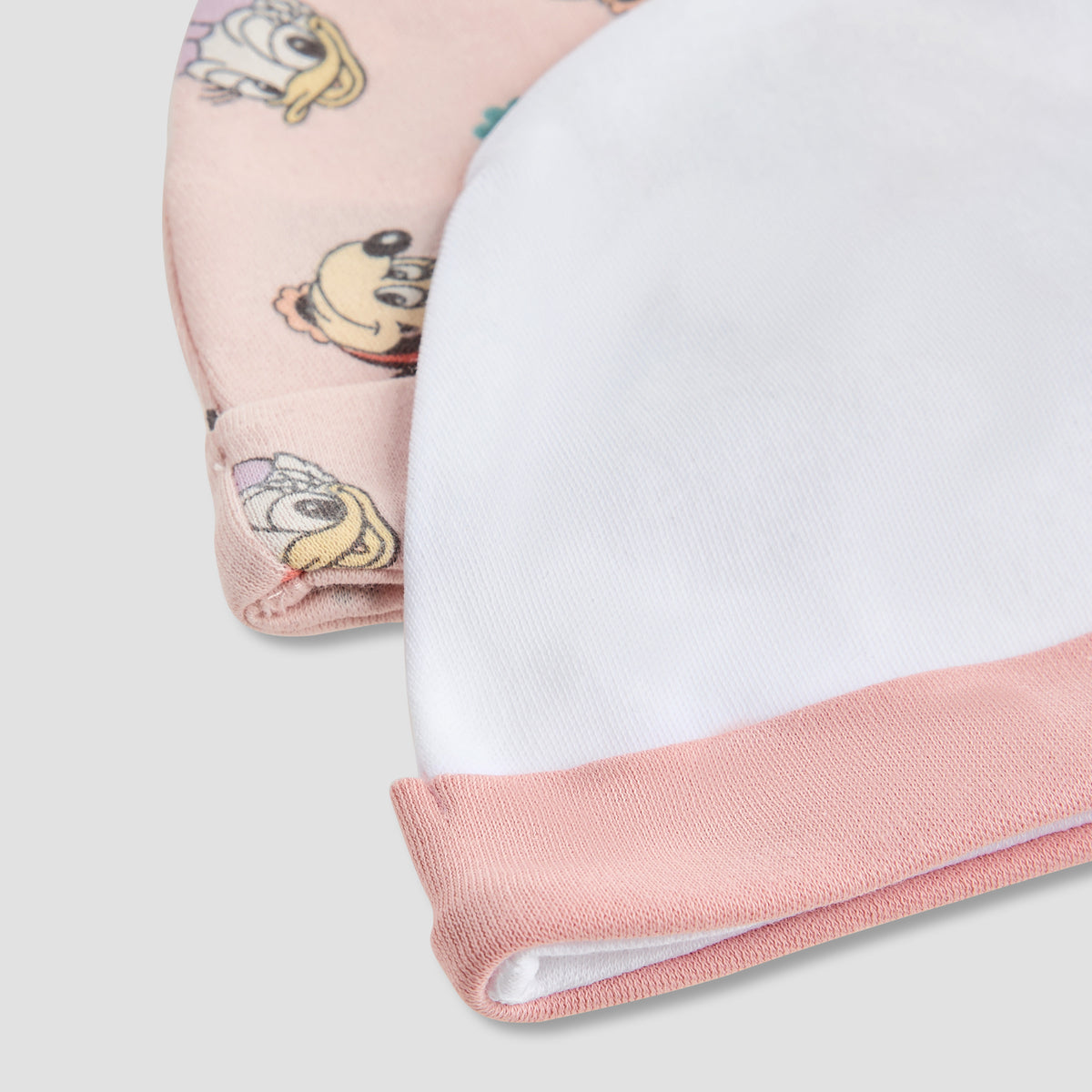 Disney Minnie Mouse Print Beanie Cap - Set of 2
